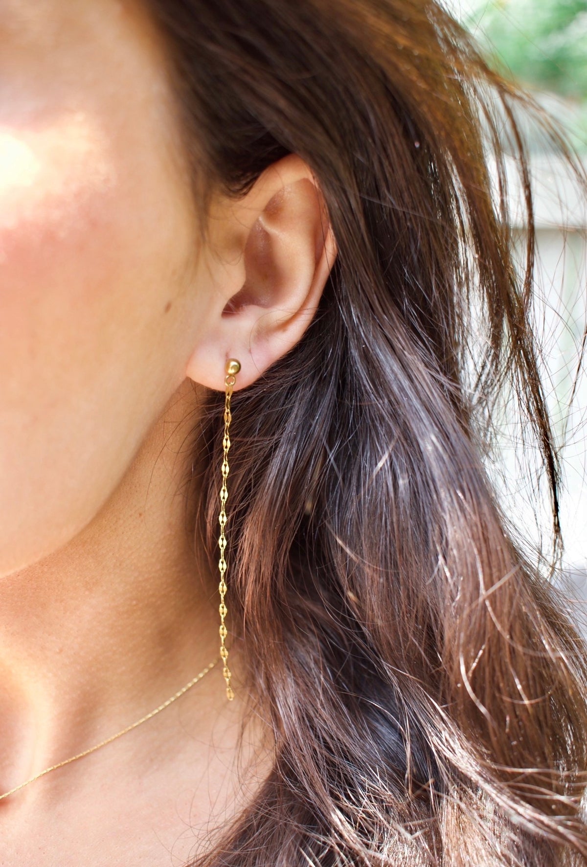 Gold Chain Duster Earrings