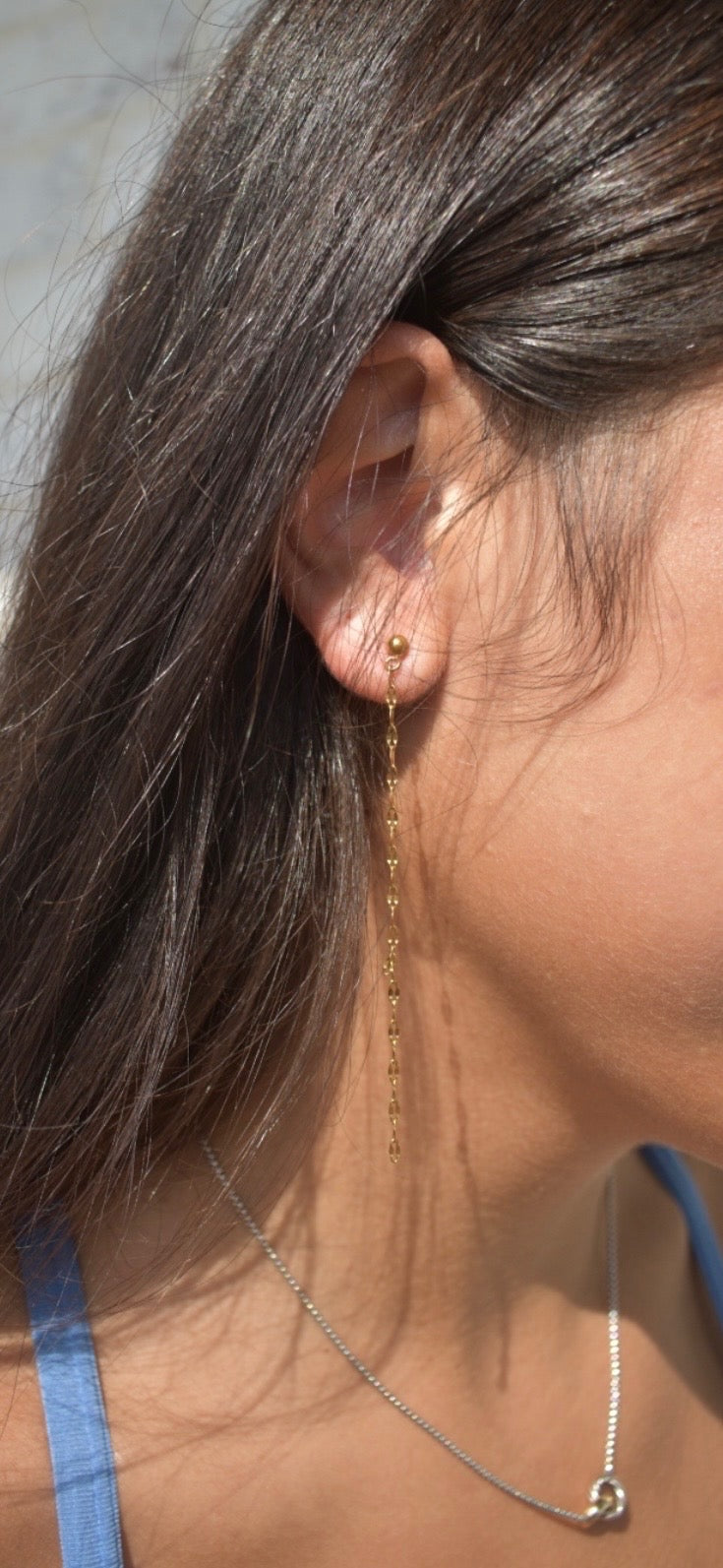 Gold Chain Duster Earrings