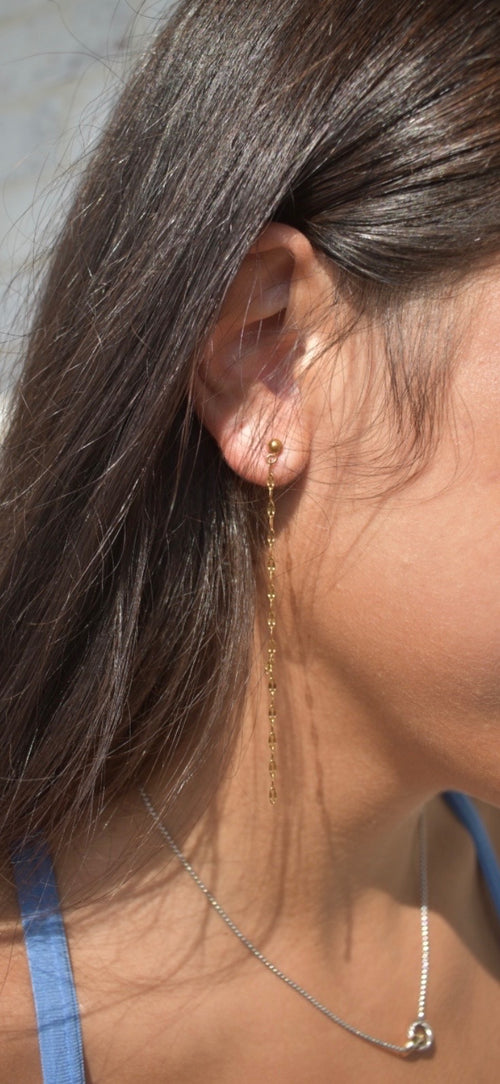 Gold Chain Duster Earrings